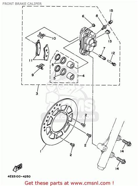 4esw004510 Brake Pad Kit Nas Yamaha Buy The 4es W0045 10 At Cmsnl