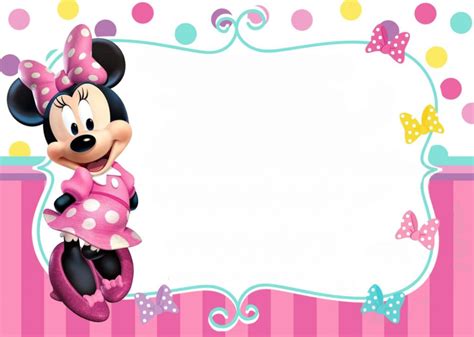 Fondos Para Invitaciones De Minnie Mouse Mega Idea Minnie Mouse