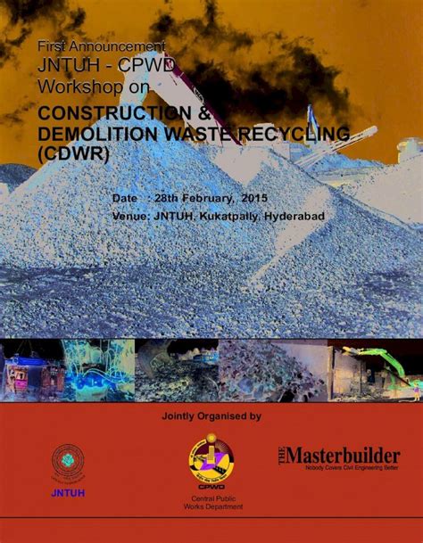 Pdf Construction Demolition Waste Recycling Cdwr Demolition