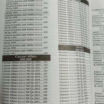 Css Compulsory Subjects Solved Past Papers Mcqs Years