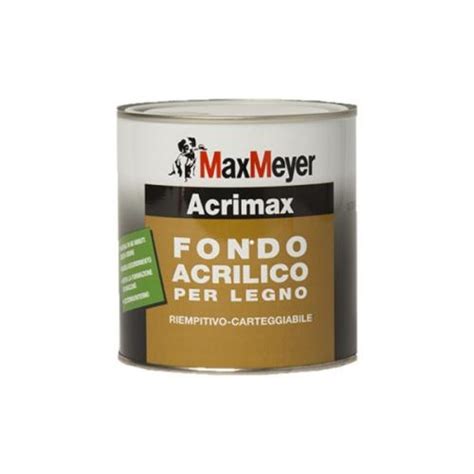 Maxmeyer Acrimax Fondo Acrilico Per Legno L Bianco Cepgreen