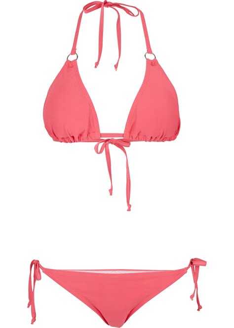 Hochmodischer Triangel Bikini Mit Bindeb Ndern Und Knapper Bikinihose