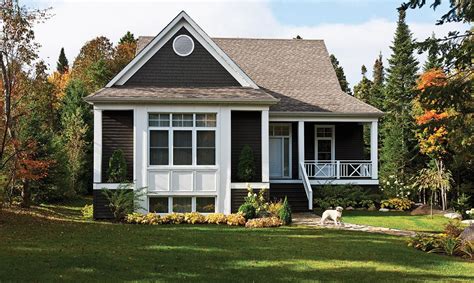 Beautiful Chalet Style House Using Genuine Wood Siding And Shingles For