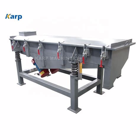 Automatic Corn Starch Linear Sieving Machine Food Powder Vibration