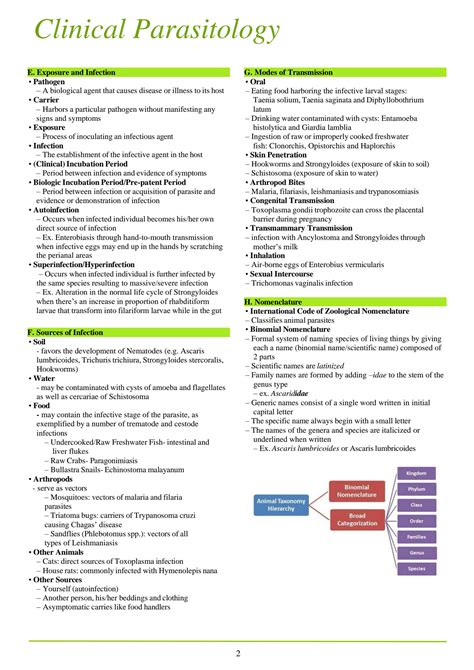 SOLUTION Introduction To Clinical Parasitology Intestinal Nematodes