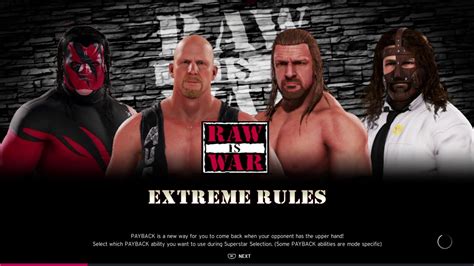 Wwe K Stone Cold Steve Austin Vs Triple H Kane Mankind Fatal