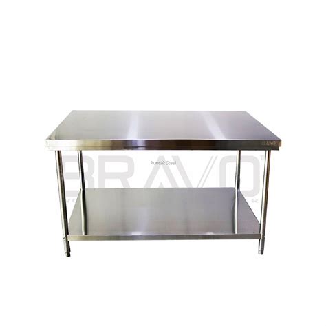 Bravo Layer X Inch Ft Stainless Steel Table Kitchen Meja Steel