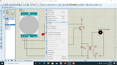 Rangkaian Cuci Tangan Otomatis Menggunakan Sensor Pir Dan Solenoid