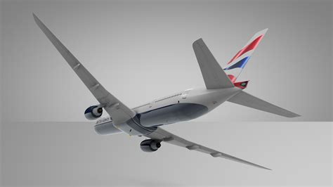 British Airways Boeing 777 300er 3d Model Turbosquid 1494408