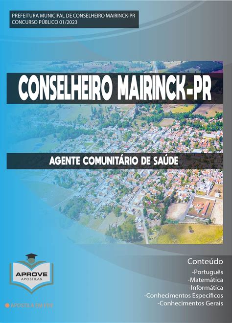 APOSTILA CONSELHEIRO MAIRINCK AGENTE COMUNITÁRIO DE SAÚDE Aprove