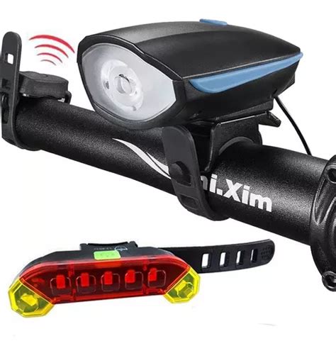 Kit Ciclismo Farol C Buzina Bike Lanterna Traseiro Led Mercadolivre