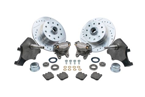 Vw Bug Front Drop Spindle Drilled Rotor Disc Brake Kits With Wilwood C