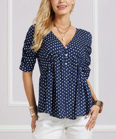 Suzanne Betro Navy Floral V Neck Tunic Women Plus Zulily Floral