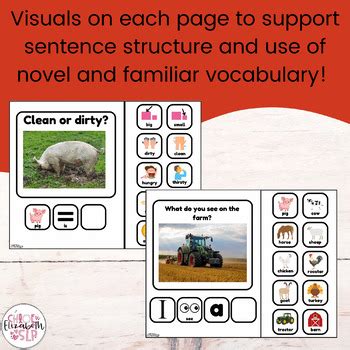 Farm-Themed Interactive Books! Set of 3 Books! by Chloe Elizabeth SLP