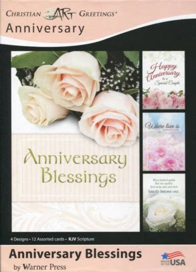 Christian Wedding Anniversary Card with KJV Verse