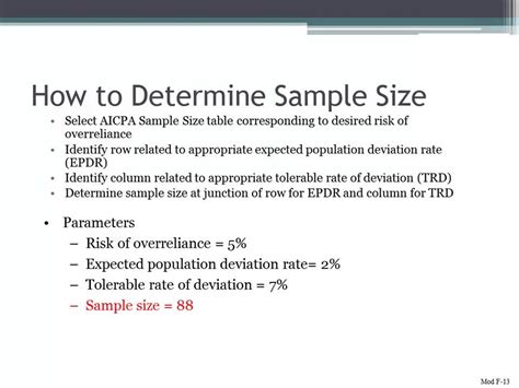 How To Determine Sample Size In Auditing Youtube