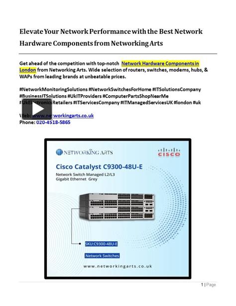 Ppt Elevate Your Network Performance With The Best Network Hardware
