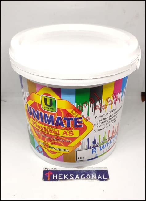 Jual Tinta Pasta Sablon Plastisol Unimate BPN HEKSAGONAL