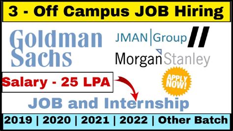 Goldman Sachs Morgan Stanley Jman Off Campus Drive