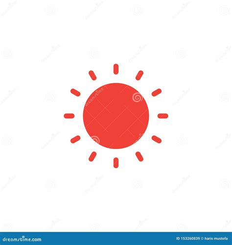 Sun Hot Icon Graphic Design Template Illustration Stock Vector Illustration Of Graphic
