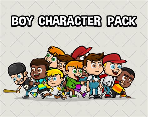boy character mega pack  robert brooks gamedeveloperstudiocom