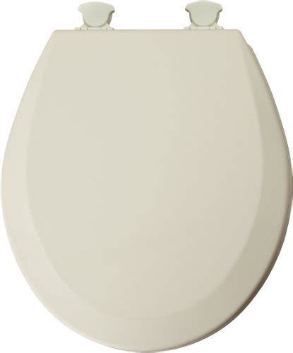 MAYFAIR 46EC 346 MOLDED WOOD TOILET SEAT WITH LIFT OFF HINGES ROUND