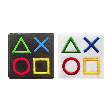 PlayStation Patch Embroidered Symbols Square Iron On