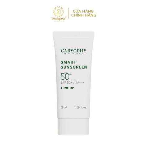 Kem chống nắng Caryophy Smart Sunscreen Tone Up ngừa mụn nâng tông bảo