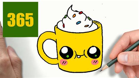 Comment Dessiner Tasse De CafÉ Kawaii Étape Par Étape Dessins Kawaii