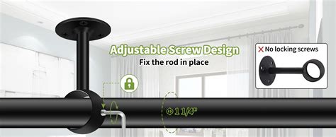 Amazon Bsaocrt Ceiling Curtain Rod Bracket Heavy Duty Curtain Rod