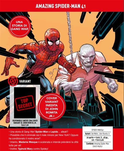 Amazing Spider Man 41 Variant Luomo Ragno 841 Panini Comics