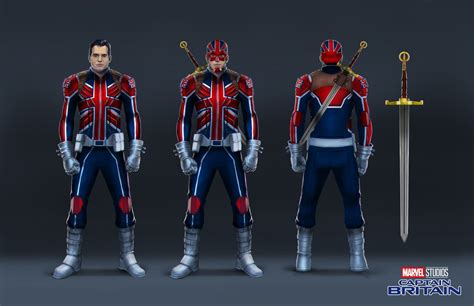 Henry Cavill Captain Britain Concept art Marvel, Gary Bedell | Marvel, Marvel comic character ...