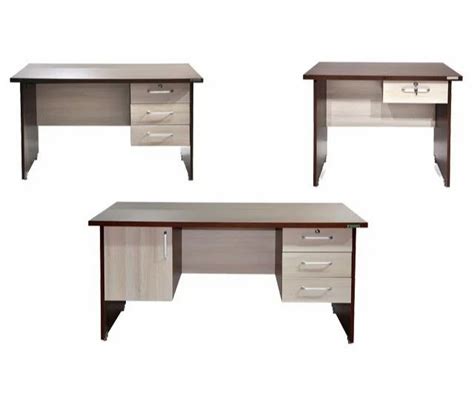 Engineered Wood Rectangular Wooden Office Tables With Storage At Rs