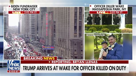 Trump Arrives At Wake Honoring Life Of Slain Nypd Officer Jonathan