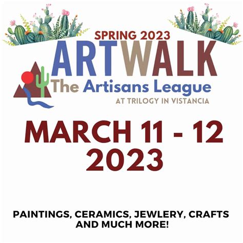 2023 SPRING ART WALK Call for Artists – The Artisans League