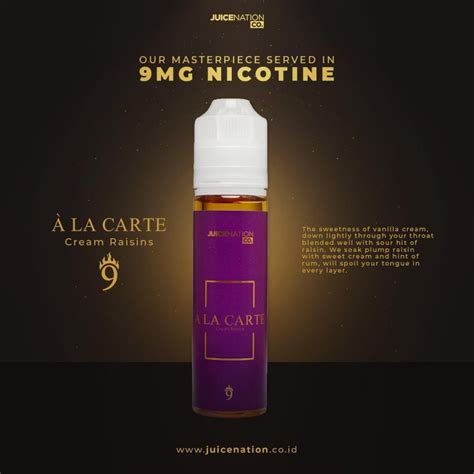 Jual A La Carte Cream Raisin Freebase 60ML By Juice Nation Company