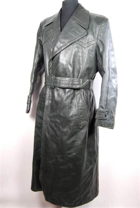 Gestapo M39 Leather Coat Abrigo De Cuero M1939 De Gestapo Original