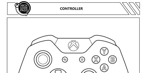 Xbox One Controller Coloring Page Free Coloring Page | Sexiz Pix