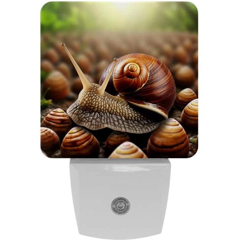 Snail Led Square Night Lights Energy Efficient And Stylish Bedroom