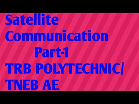 Trb Polytechnic Ece Preparation Tneb Ae Eee Online Classes Satellite