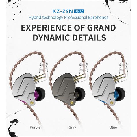 Fone De Ouvido KZ In Ear Retorno Monitor Palco ZSN PRO Azul Marinos