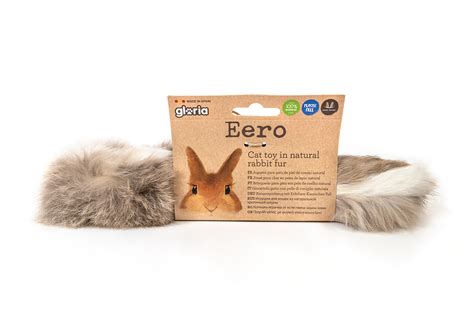 Gloria Natural Rabbit Fur Toy For Cats Eero D Rab R