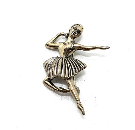 Vintage Beau Sterling Silver Ballerina Pin Shopsbh