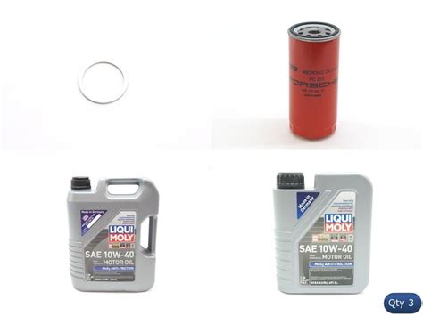 Porsche 928 Oil Change Kit With Genuine Porsche Filter Liqui Moly MOS2