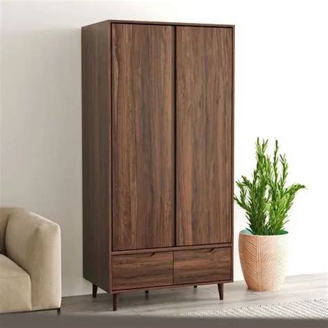 Brown Plywood Double Door Modular Wardrobe At Rs Square Feet In