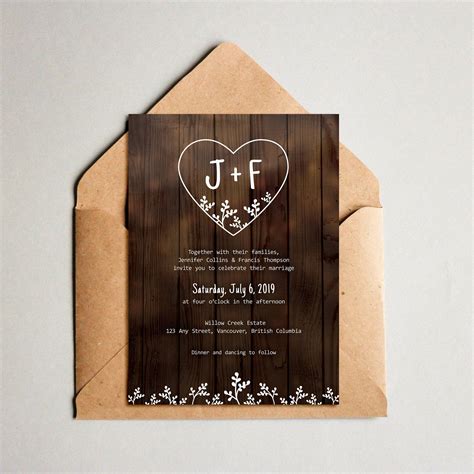 Rustic Invitation Template