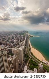 Chicago Skyline Lake Michigan Above Stock Photo 243351730 | Shutterstock