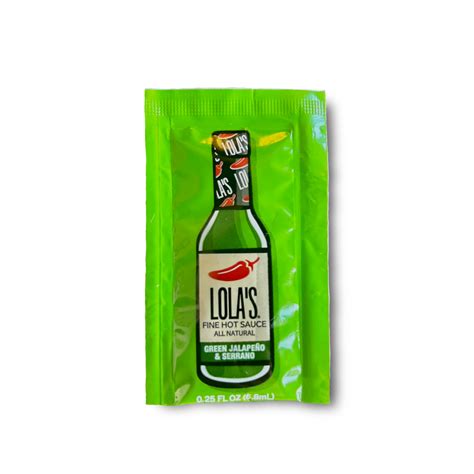 Lolas Hot Sauce Packets Authentic Flavor Lolas Fine Sauces Lolas