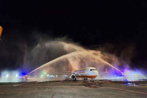 Jeju Air Mendarat Perdana Di Bandara Sam Ratulangi Manado