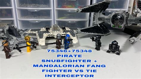 Lego Star Wars 75346 Pirate SnubFighter 75348 Mandalorian Fang